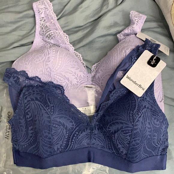 Wonderbra Other - New Wonderbra x 2 blue and purple unwired thin padded